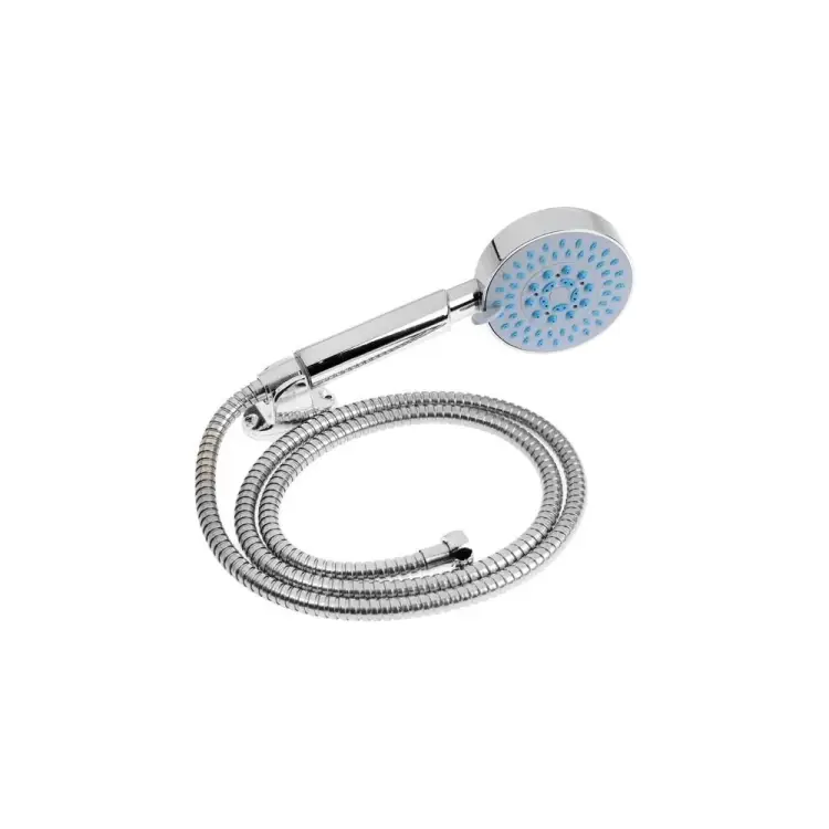 Набор для душа Zein шланг 150 см, держатель, лейка 5 режимов, хром 6931449