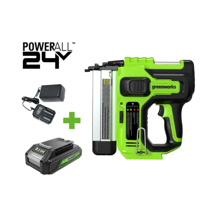 Бесщеточный нейлер GreenWorks GD24BN 3400707VUA