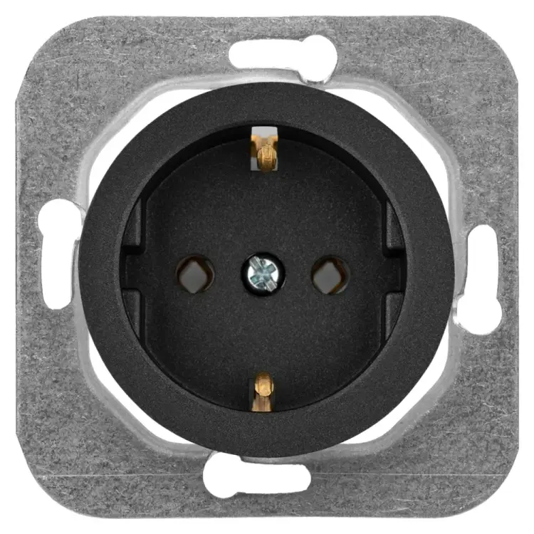 Механизм розетки BYLECTRICA ПРОВАНС РС16-1402 графит