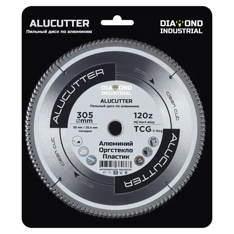 Пильный диск по алюминию,пластику Diamond Industrial DIDA305Z120 Пильный диск по алюминию,пластику Diamond Industrial DIDA305Z120