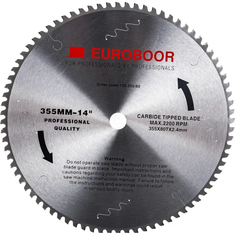 Пильный диск по металлу EUROBOOR 130.355/80 Пильный диск по металлу EUROBOOR 130.355/80