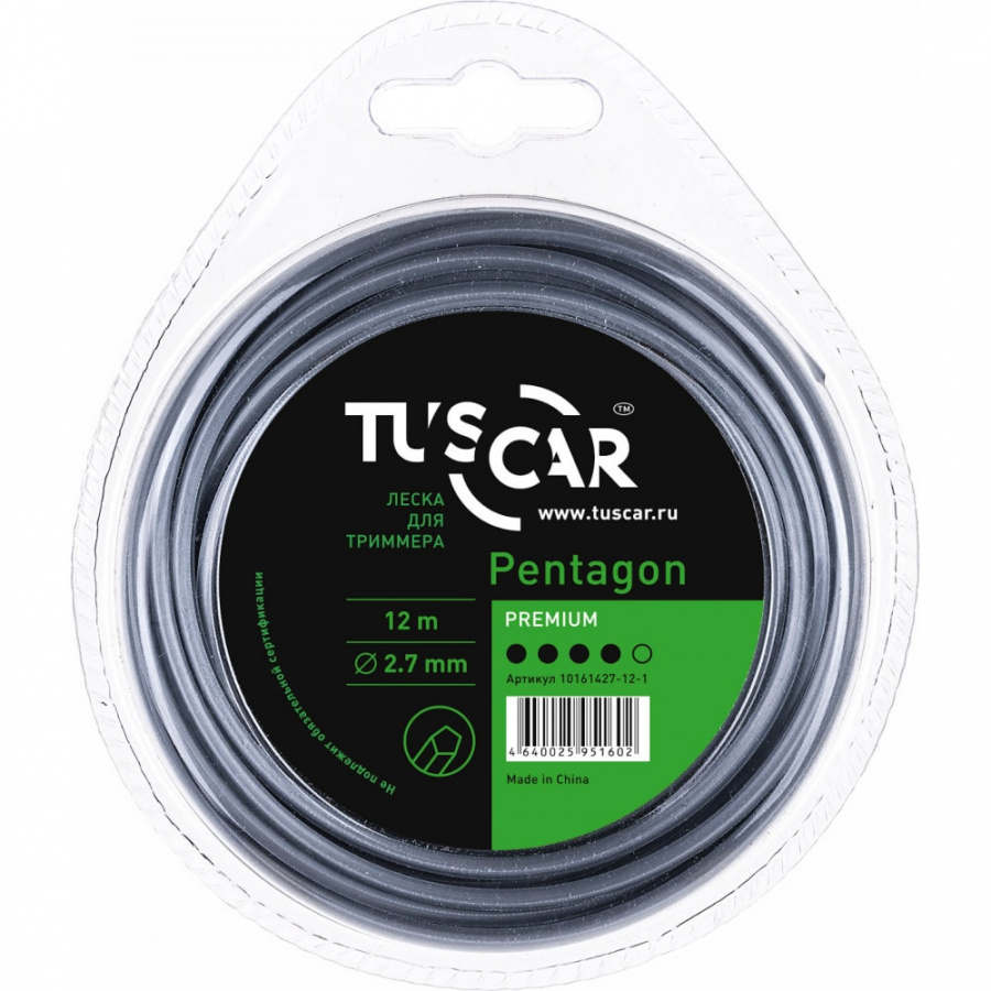 Леска для триммера TUSCAR Pentagon Premium