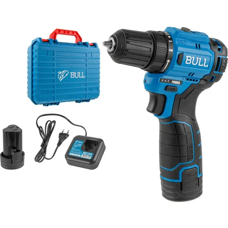Аккумуляторная дрель шуруповерт BULL SR 1203 1329601