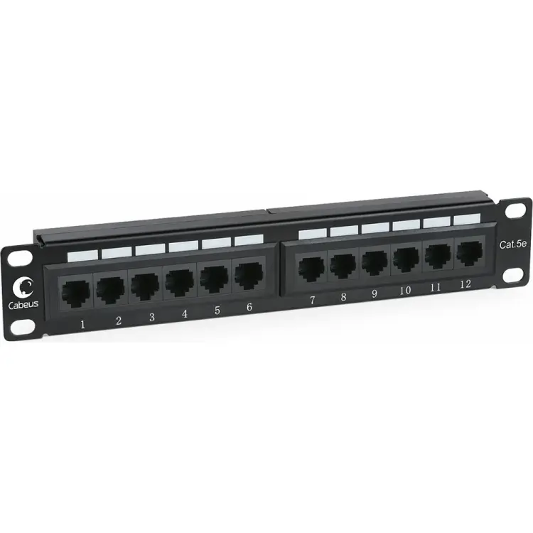 Патч-панель Cabeus PL-12-Cat.5e 10-Dual Патч-панель Cabeus PL-12-Cat.5e 10-Dual