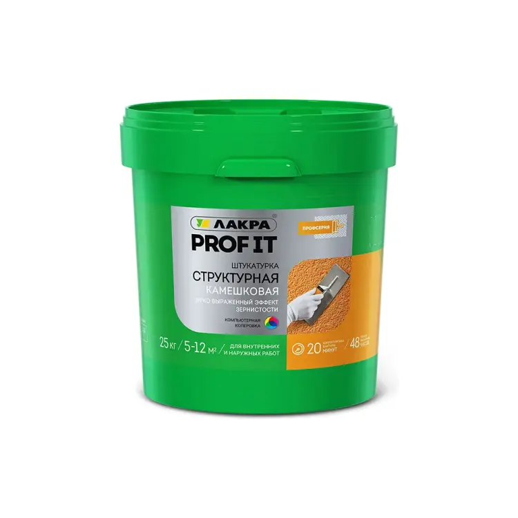 Структурная камешковая штукатурка ЛАКРА PROF IT Лк-00008192