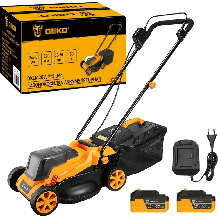 Аккумуляторная газонокосилка DEKO DKLM20V 085-2024