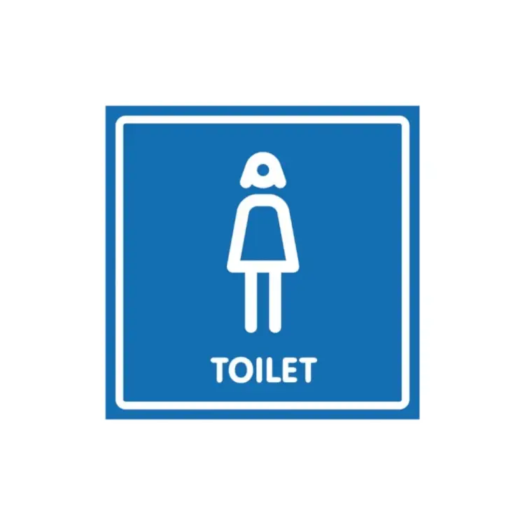 Наклейка Контур Лайн Туалет женский 10FC0137
