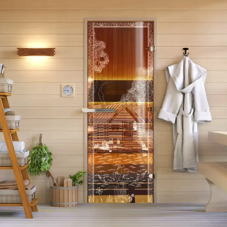 Дверь для бани DoorWood Банька в лесу УТ-00014698 Дверь для бани DoorWood Банька в лесу УТ-00014698