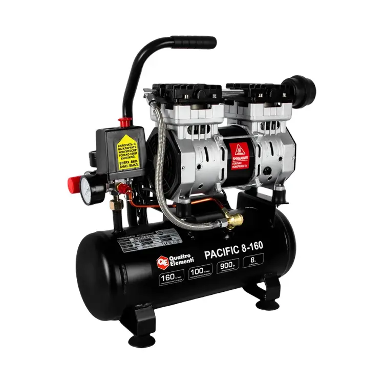 Безмасляный поршневой компрессор QUATTRO ELEMENTI PACIFIC 915-328
