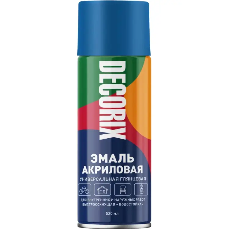 Универсальная аэрозольная акриловая эмаль Decorix 0101-09 DX Универсальная аэрозольная акриловая эмаль Decorix 0101-09 DX