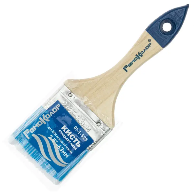 Плоская кисть РемоКолор Стандарт Аква 01-1-525