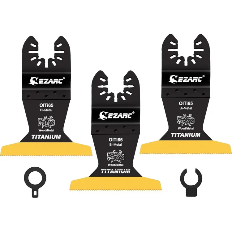 Широкие титановые насадки по дереву с гвоздям и дереву, металлу и пластику для реноватора Ezarc 801114