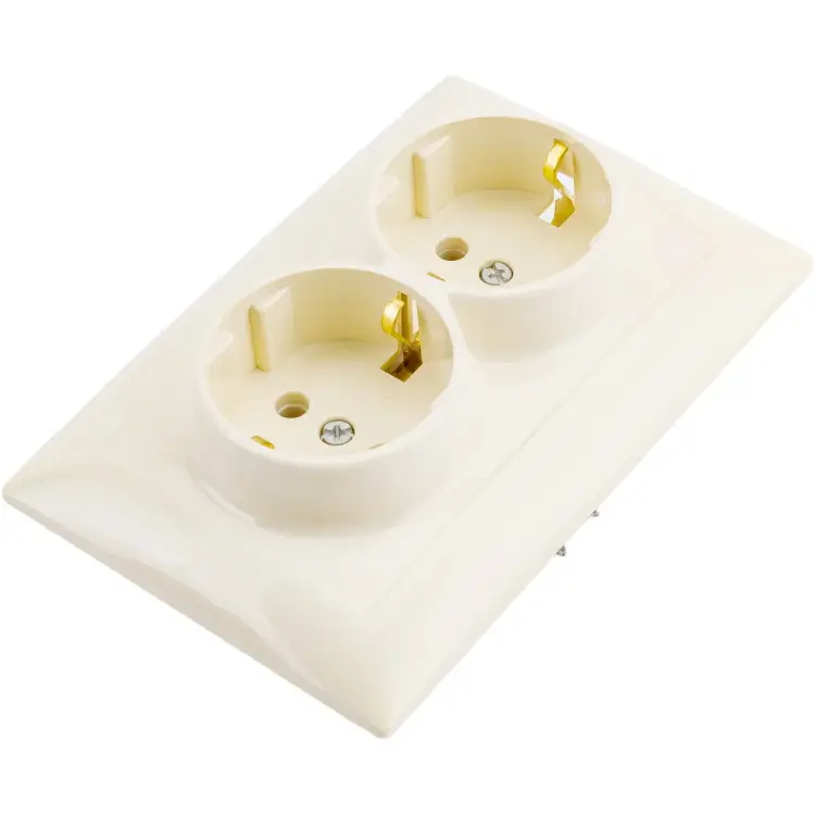 Двухместная розетка Кунцево-Электро СЕЛЕНА 8148