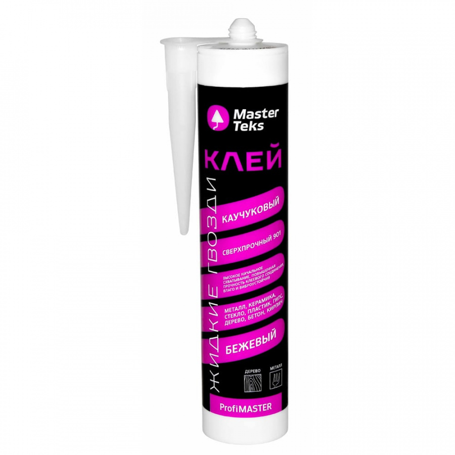 Сверхпрочный каучуковый клей MASTERTEKS PROFMASTER 901