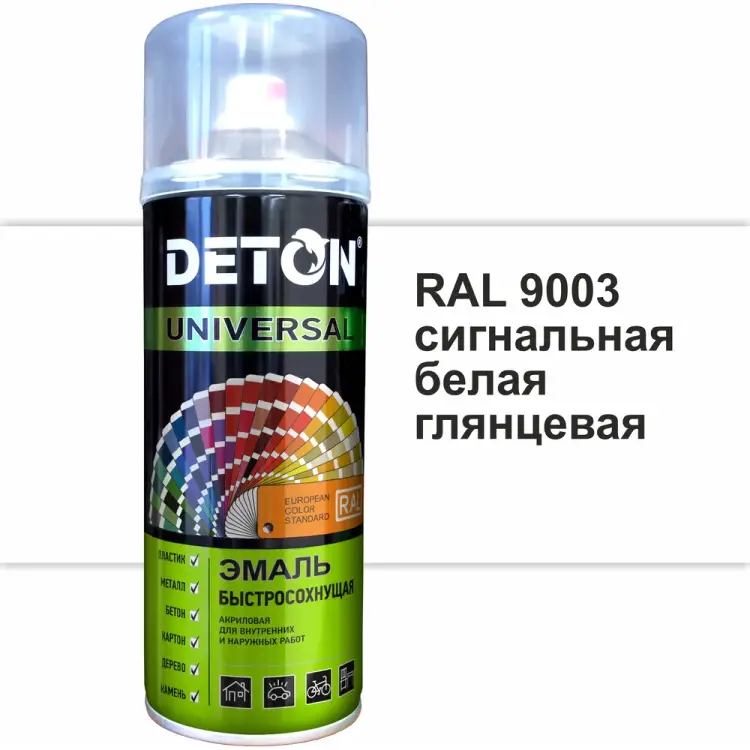 Быстросохнущая акриловая эмаль Deton DTN-A07258 Быстросохнущая акриловая эмаль Deton DTN-A07258