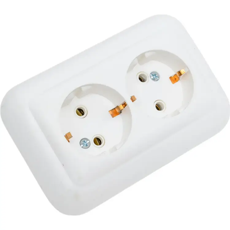 Двухместная розетка duwi Basis 26461 3