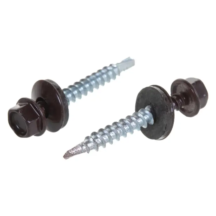 Кровельный саморез Госкреп 4.8х28 RAL8017 коричневый шоколад (70 шт.) КР.192888