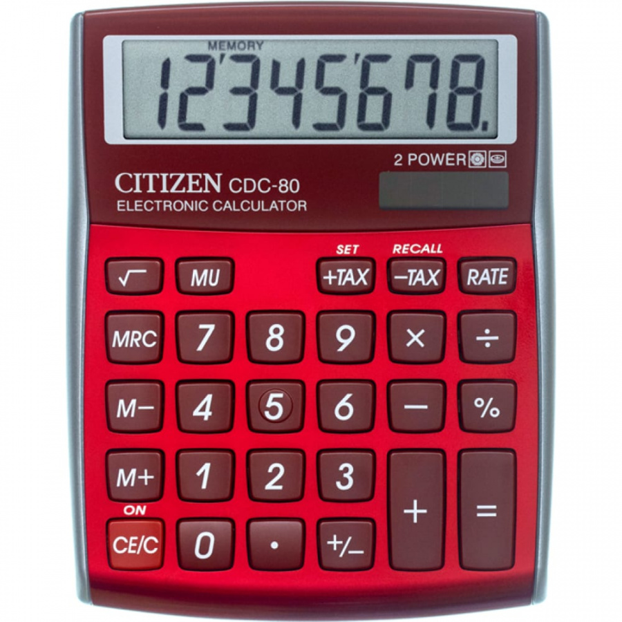 Настольный калькулятор Citizen CDC-80RDWB