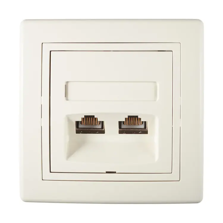 Двойная коммуникационная розетка Aling-conel PRESTIGE 615S.99 113222