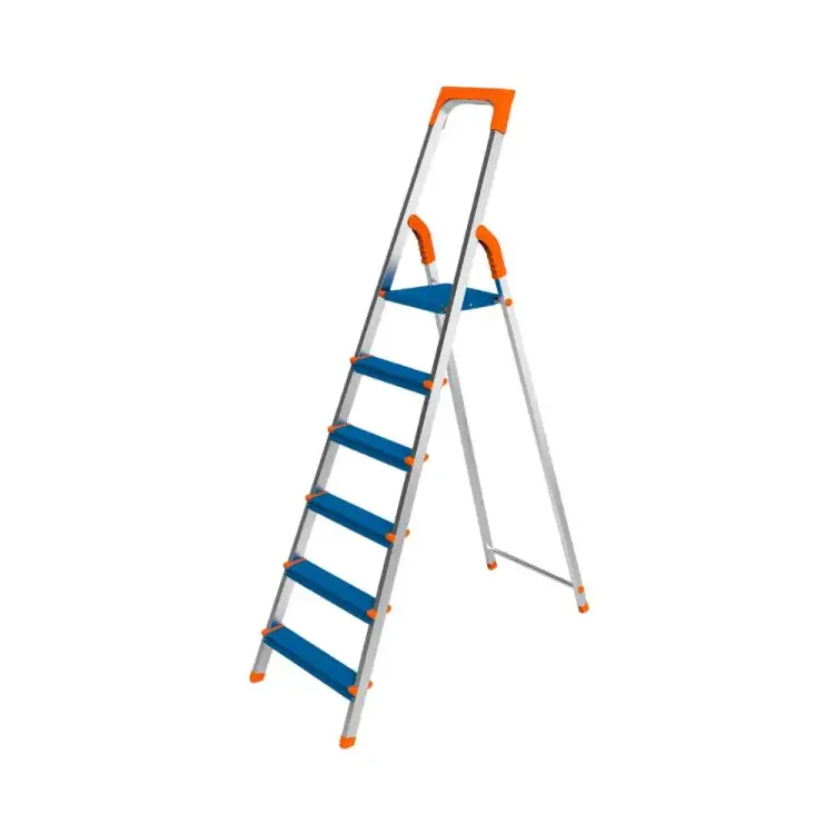 Алюминиевая комбинированная стремянка Sarayli EUROPA COLOR 18187 Алюминиевая комбинированная стремянка Sarayli EUROPA COLOR 18187
