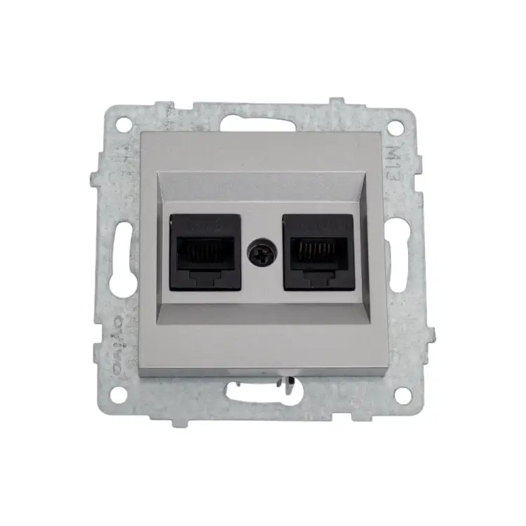 Механизм компьютерной 2-местной розетки rj45 OVIVO CAT6 600-000310-230