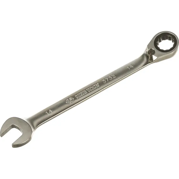 Трещоточный комбинированный ключ KING TONY 373214M