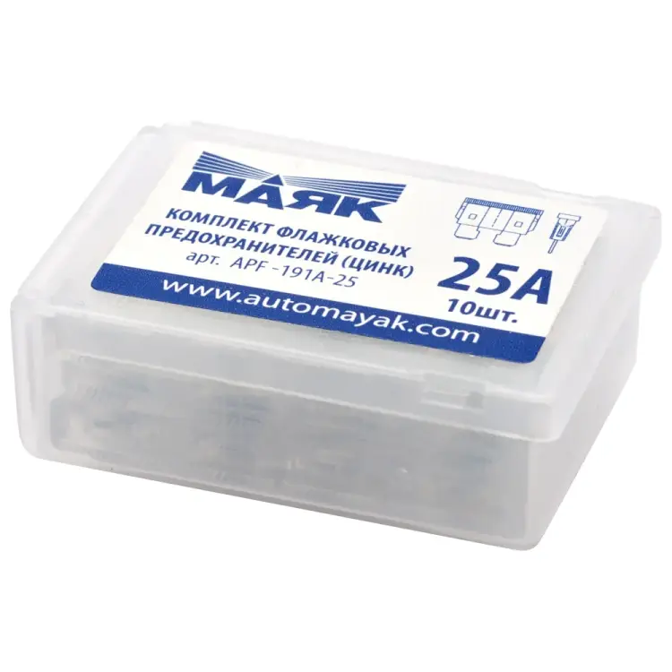 Мини флажковые предохранители Маяк APF-191A-25
