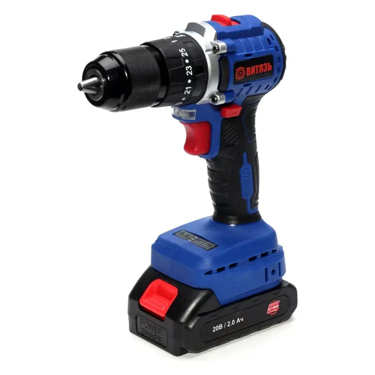 Аккумуляторная бесщеточная ударная дрель-шуруповерт Витязь ДА-1020-У13М 18012027