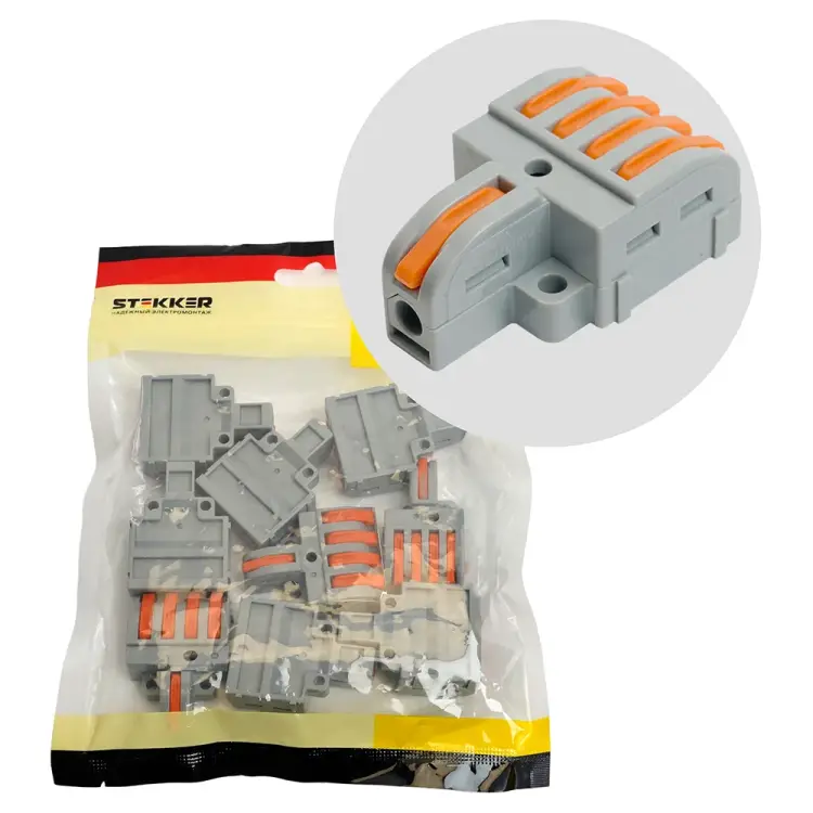 Наборная супер-компактная разветвительная клемма ld220-104 STEKKER 49792