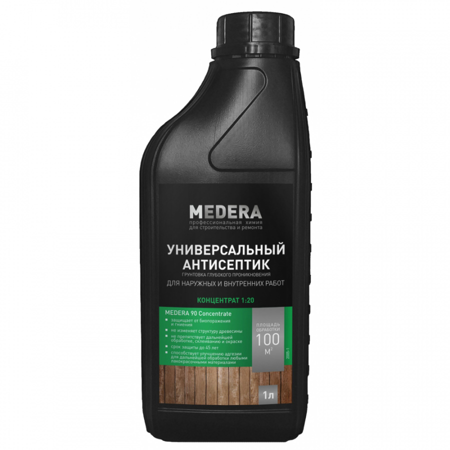 Универсальный антисептик для древесины MEDERA 90 Concentrate, Медера 90 Концентрат