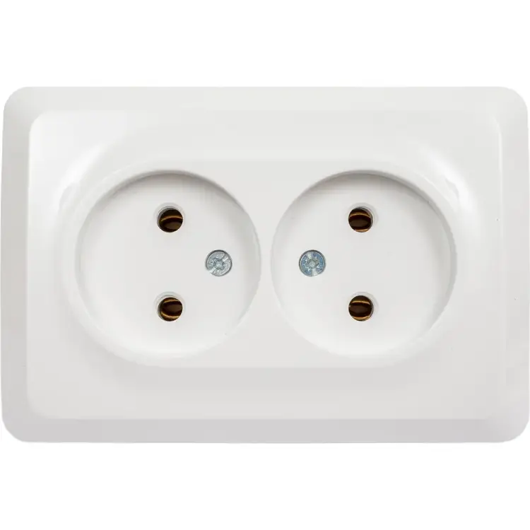 Двухместная угловая розетка Systeme Electric Этюд PA16-105B