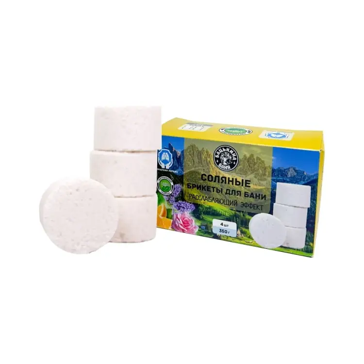Соляные брикеты для бани Бацькина баня Расслабляющий эффект 23003 Соляные брикеты для бани Бацькина баня Расслабляющий эффект 23003