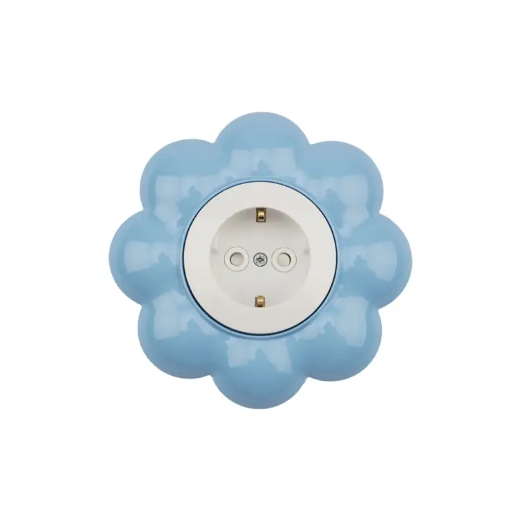 Одноместная розетка KRANZ Цветок KR-78-0628