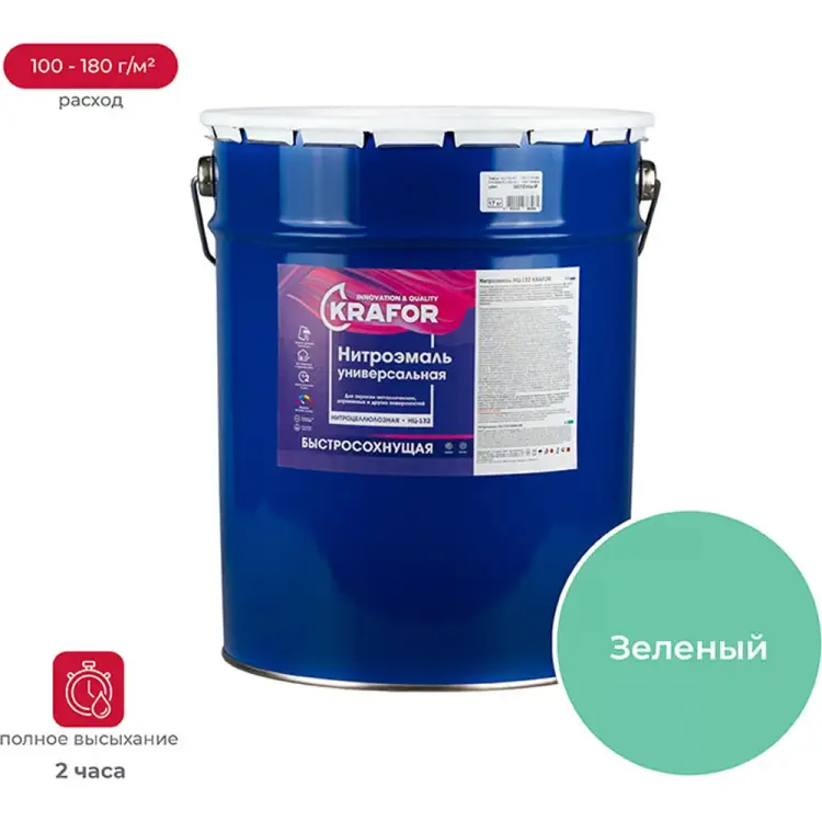 Эмаль KRAFOR НЦ-132 26505 Эмаль KRAFOR НЦ-132 26505