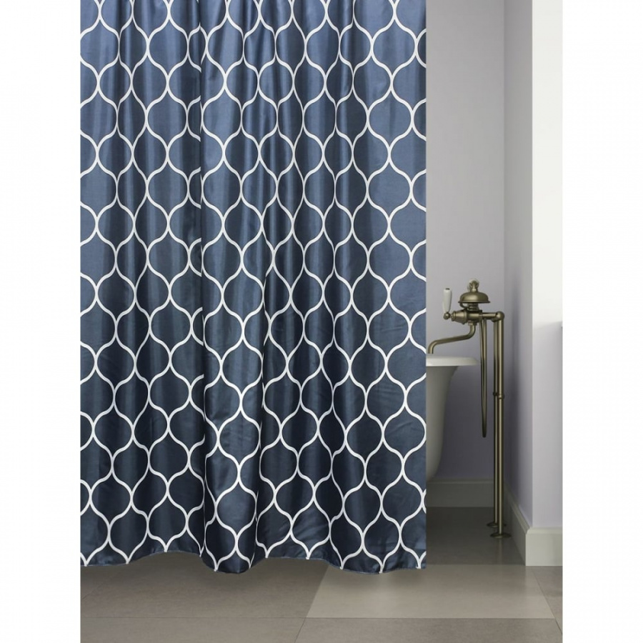 Штора для ванной Bath Plus DARK SLATE BLUE WEST TOTEM II
