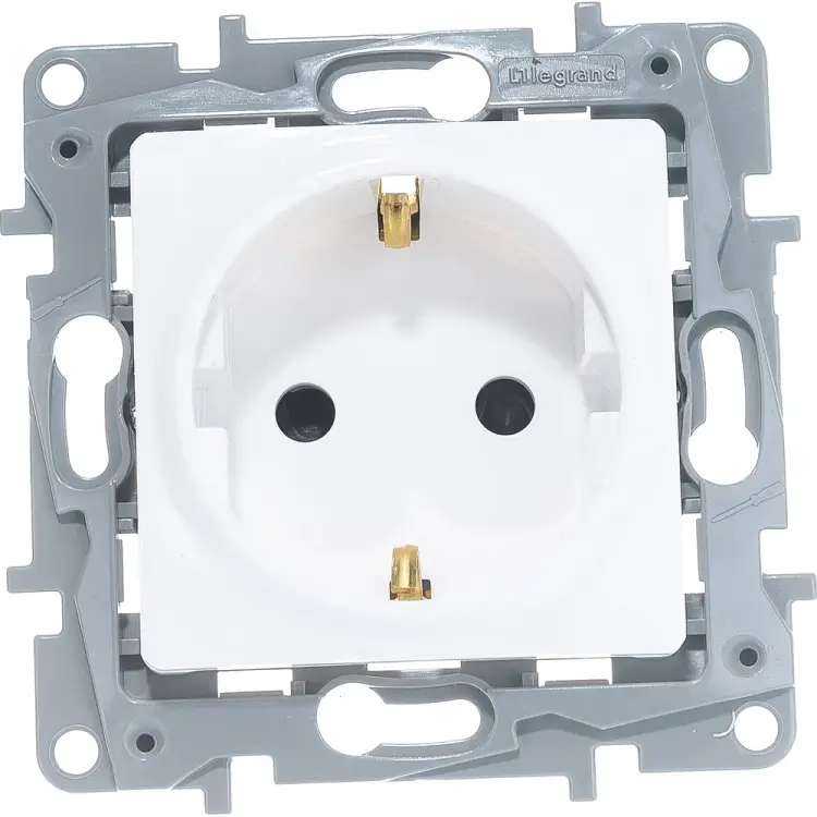 Одноместный механизм розетки Legrand Etika 672222