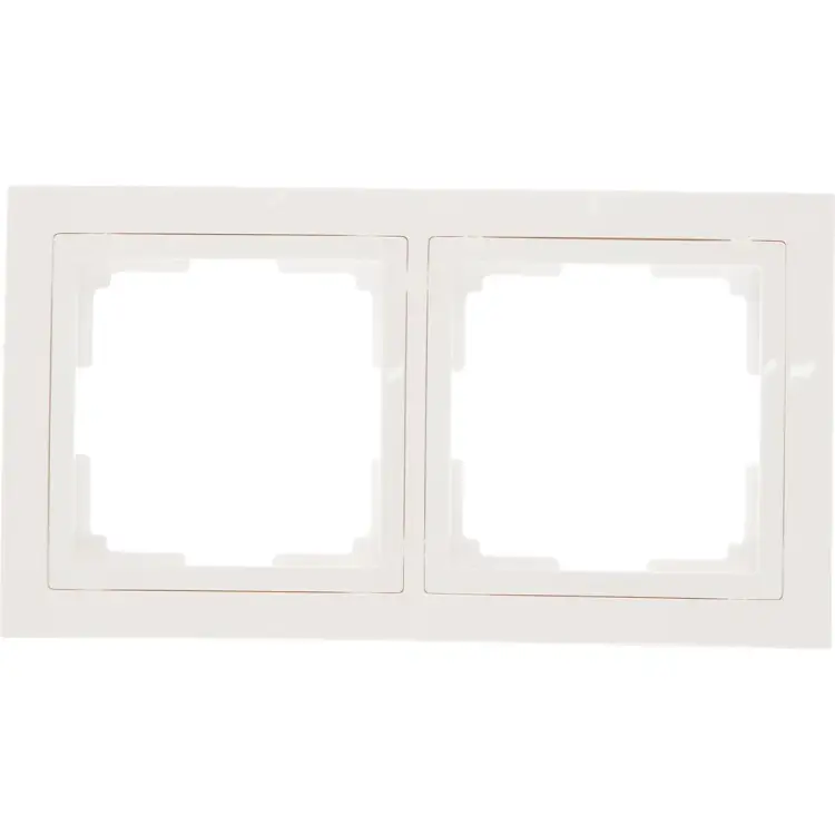 Двухместная рамка Smartbuy Нептун SBE-05w-Plastic-FR-2