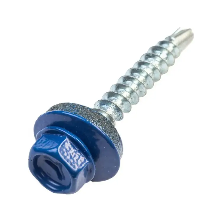 Кровельные саморезы ВИРТУОЗ 4,8х50 мм RAL5005 сигнальный синий 130 шт. 600-23698