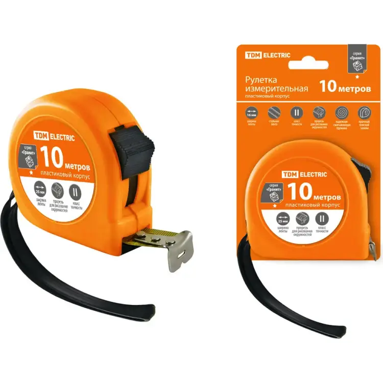 Рулетка TDM ELECTRIC Гранит SQ1018-0104