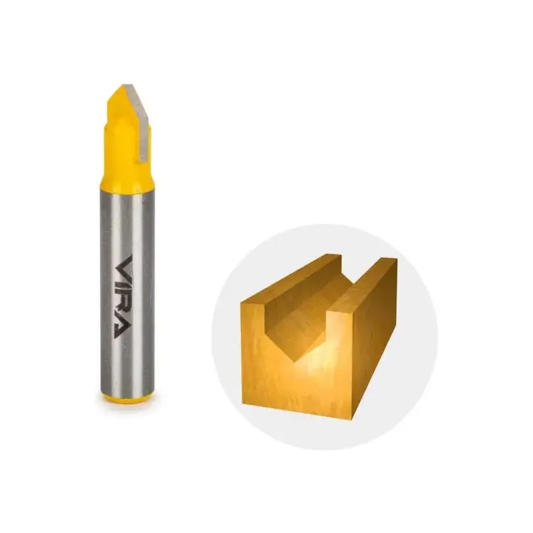 Пазовая галтельная V-образная фреза VIRA 553364