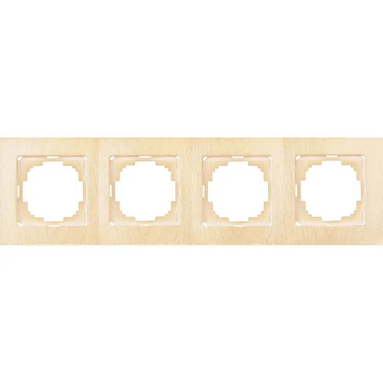 Четырехместная рамка Nilson Touran wood 24280094