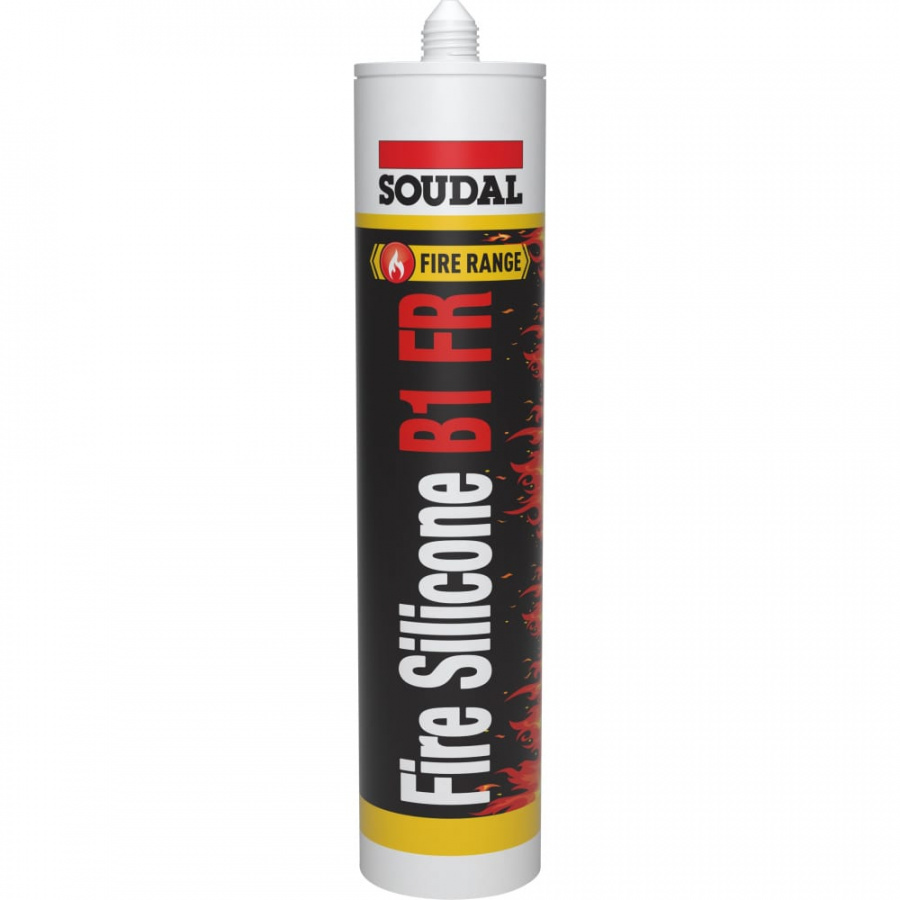 Огнестойкий силиконовый герметик Soudal B1 FR