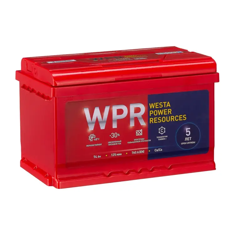 Аккумулятор WPR 6ст 74 VLR 0 LB 760 А EN 574114310