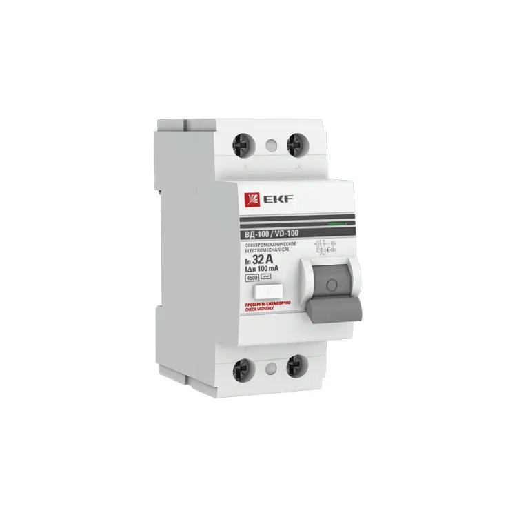 Устройство защитного отключения EKF ВД-100 PROxima elcb-2-32-100-em-pro