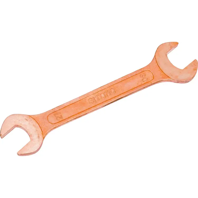 Омедненный двусторонний рожковый ключ SITOMO SIT 290398