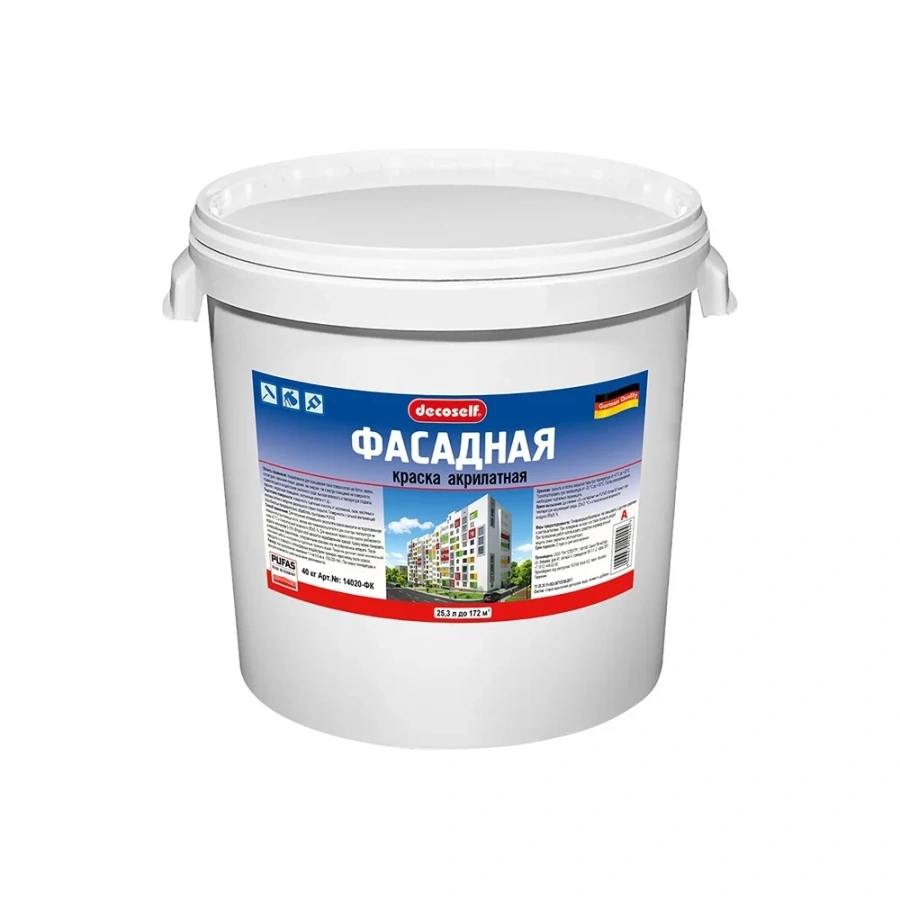 Морозостойкая фасадная краска Pufas Decoself тов-142270