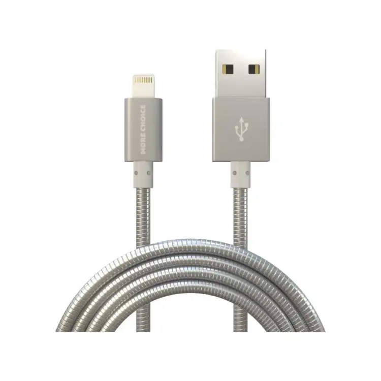 Дата кабель для Lightning 8-pin More Choice K31i Silver Дата кабель для Lightning 8-pin More Choice K31i Silver