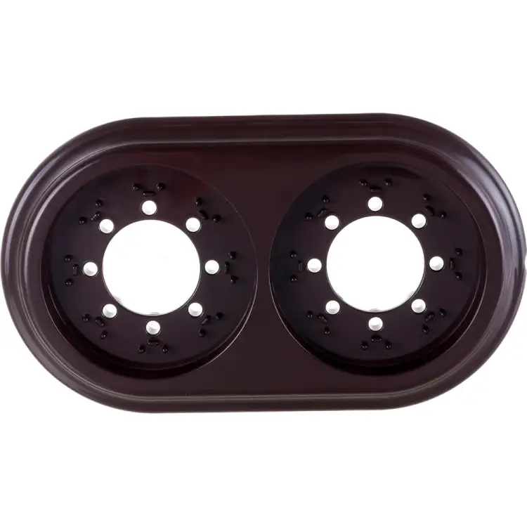 Двухместная рамка BYLECTRICA РЕТРО ЮЛИГ.735212.471шоколад