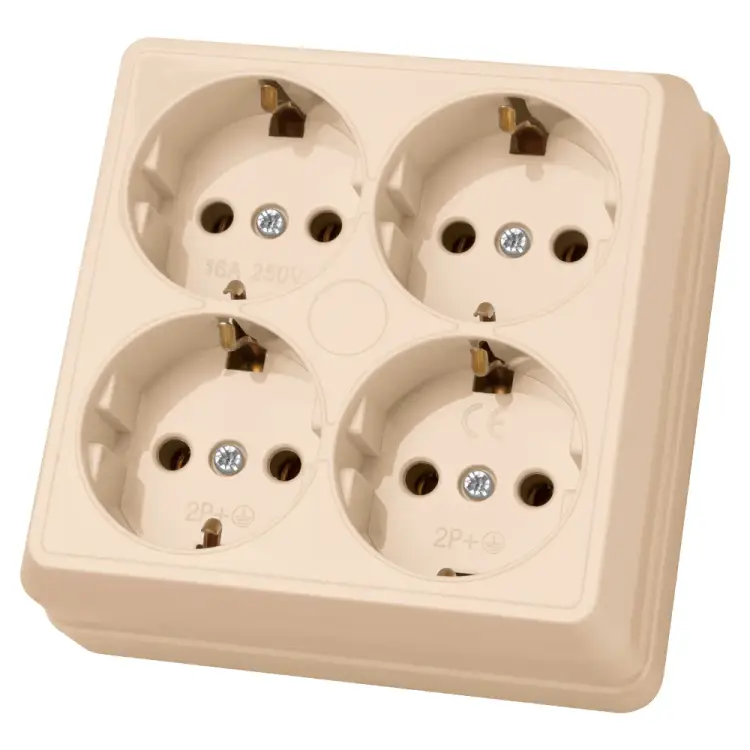 Четырехместная розетка TDM ELECTRIC Ладога SQ1801-0222