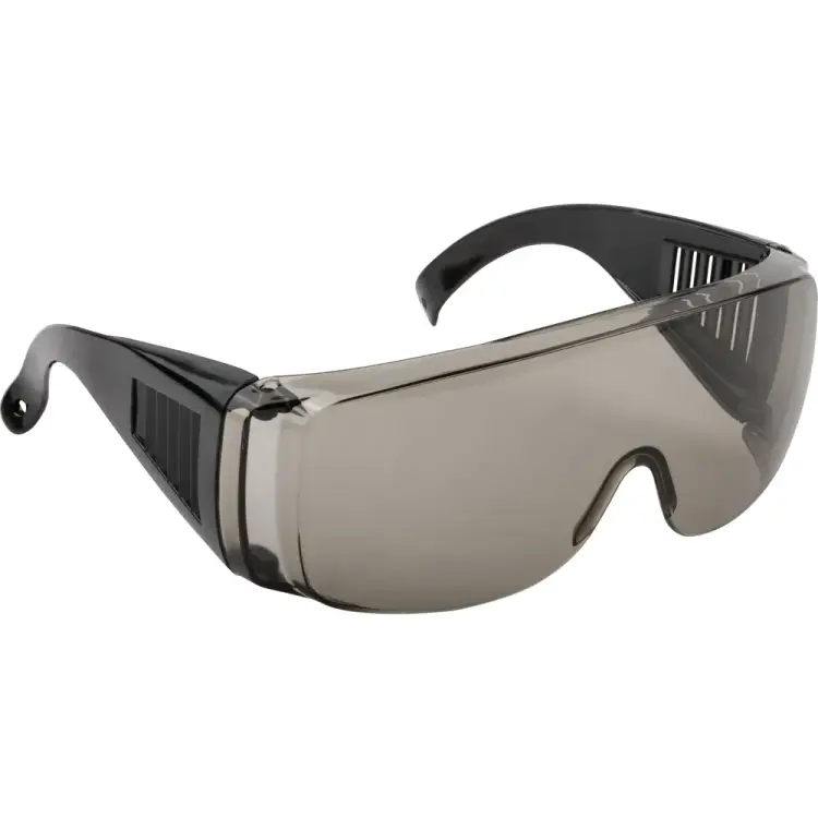 Защитные защитные очки FIT с дужками, дымчатые 12218 Защитные защитные очки FIT с дужками, дымчатые 12218